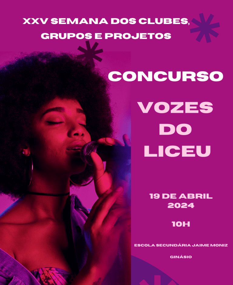 CONCURSO “VOZES DO LICEU” – Inscrições abertas
